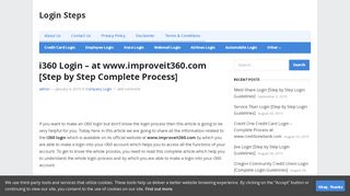 
                            5. i360 Login – at www.improveit360.com [Step by Step Complete ...