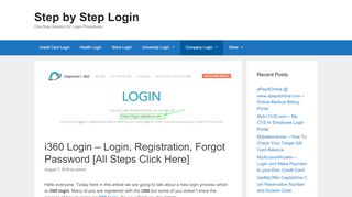
                            2. i360 Login – Login, Registration, Forgot Password [All Steps Click ...