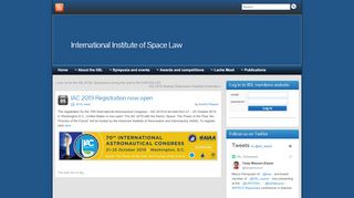 
                            5. IAC 2019 Registration now open » International Institute of ...
