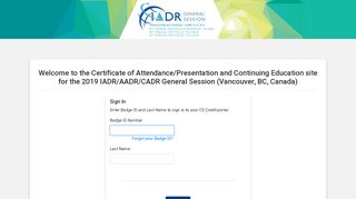 
                            9. IADR/AADR/CADR General Session & Exhibition