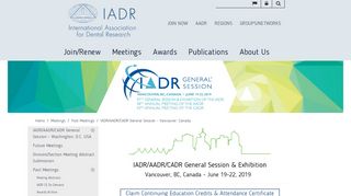 
                            4. IADR/AADR/CADR General Session – Vancouver, Canada
