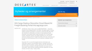 
                            6. IAG Cargo Deploys Descartes Cloud-Based Air Freight Booking Portal ...
