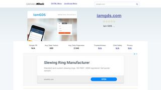 
                            5. Iamgds.com website. GDS Login Page.