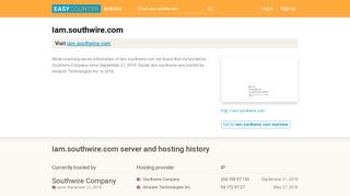 
                            8. Iam.southwire.com server and hosting history