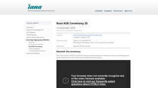 
                            4. IANA — Root KSK Ceremony 35