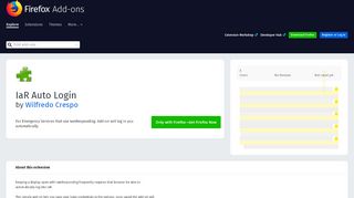 
                            4. IaR Auto Login – Get this Extension for 🦊 Firefox (en-US)
