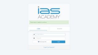 
                            1. IAS Academy - Login