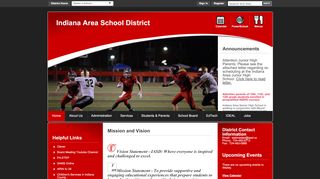 
                            9. iasd - Indiana Area School District / Homepage