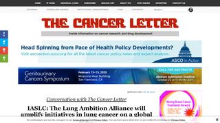 
                            8. IASLC: The Lung Ambition Alliance will amplify initiatives in lung ...
