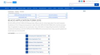 
                            4. IB ACIO APPLICATION FORM 2019 Apply Online, Guidelines ...