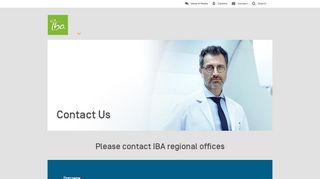 
                            6. IBA Proton Therapy | Contact us or find your regional contact