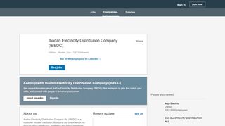 
                            3. Ibadan Electricity Distribution Company (IBEDC) | LinkedIn