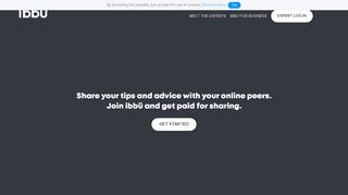 
                            1. ibbü for experts: get paid for sharing advice with your online ...