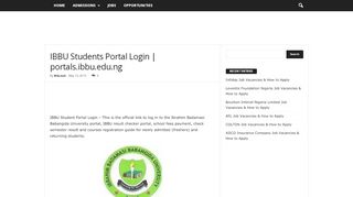
                            4. IBBU Students Portal Login | portals.ibbu.edu.ng - NGLoud.com