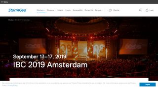 
                            2. IBC 2019 Amsterdam - StormGeo - Freedom to Perform