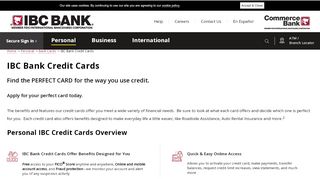 
                            2. IBC Bank Credit Cards