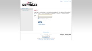 
                            1. IBC Mortgage : Login