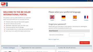 
                            3. IBC SOLAR International Portal