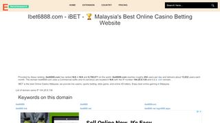
                            9. Ibet6888.com - iBET - 🏆 Malaysia's Best Online Casino ...