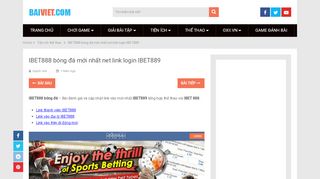 
                            1. IBET888 bóng đá mới nhất link login net IBET 888 - Tổng ...