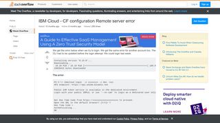 
                            7. IBM Cloud - CF configuration Remote server error - Stack Overflow