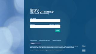 
                            9. IBM Omni-Channel Merchandising : Login