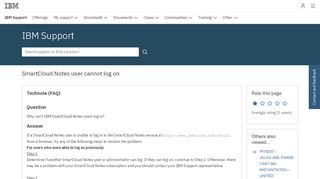 
                            6. IBM SmartCloud Notes user cannot log on