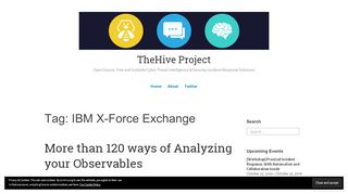 
                            7. IBM X-Force Exchange – TheHive Project