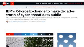 
                            9. IBM's X-Force Exchange to make decades worth of cyber ...