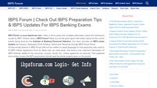 
                            8. IBPS Portal | Upcoming IBPS Exams Information & IBPS ...