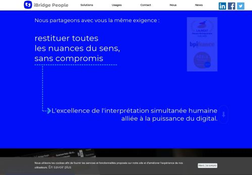 
                            3. iBridge People || Interprétation de conférence sur smartphone