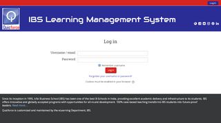 
                            6. IBS Learning Management System: Log in to the site