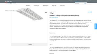 
                            2. IBZ - I-BEAM® Energy-Saving Fluorescent High Bay - Acuity Brands