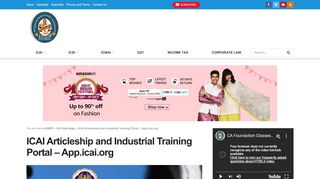 
                            7. ICAI Articleship and Industrial Training Portal – App.icai.org – AUBSP