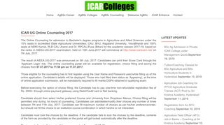 
                            7. ICAR UG Online Counseling 2017 | ICAR Colleges