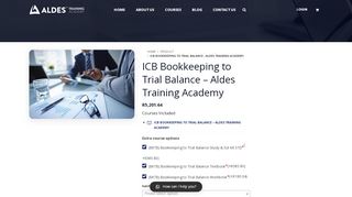
                            9. ICB Bookkeeping to Trial Balance – Aldes Training Academy ...