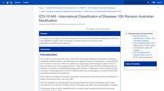 
                            8. ICD-10-AM - International Classification of Diseases 10th Revision ...