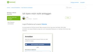 
                            6. Ich kann mich nicht einloggen – komoot