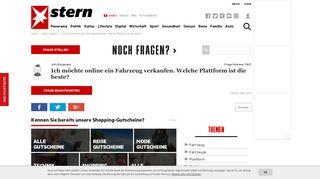 
                            5. Ich möchte online ein Fahrzeug verkaufen. Welche Plattform ist die ...