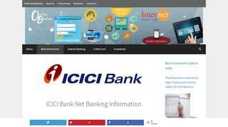 
                            6. ICICI Bank Net banking information and login guidelines.