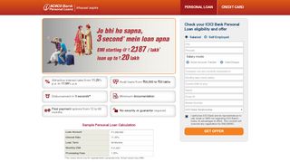 
                            7. ICICI Bank Personal Loan Eligibility and Offer