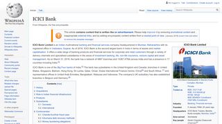 
                            8. ICICI Bank - Wikipedia