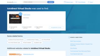 
                            7. Icicidirect Virtual Stocks at top.accessify.com