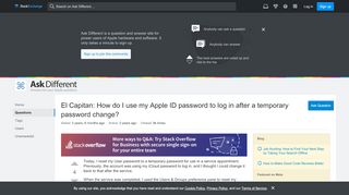 
                            9. icloud - El Capitan: How do I use my Apple ID password to log in after ...