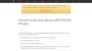 
                            7. iCloud: Locate your device with Find My iPhone - Apple Support