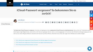 
                            10. iCloud-Passwort vergessen? So bekommen Sie es zurück!