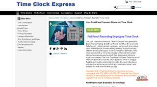 
                            9. Icon TotalPass Premium Biometric Time Clock - Time Clock ...