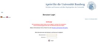 
                            9. icprint.uni-bamberg.de - Benutzer-Login