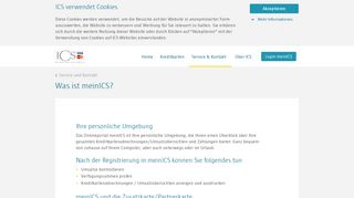 
                            2. ICS Kreditkarte – Online Portal – meinICS | International Card ...