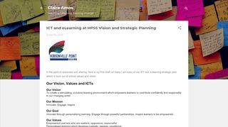 
                            5. ICT and eLearning at HPSS Vision and Strategic Planning